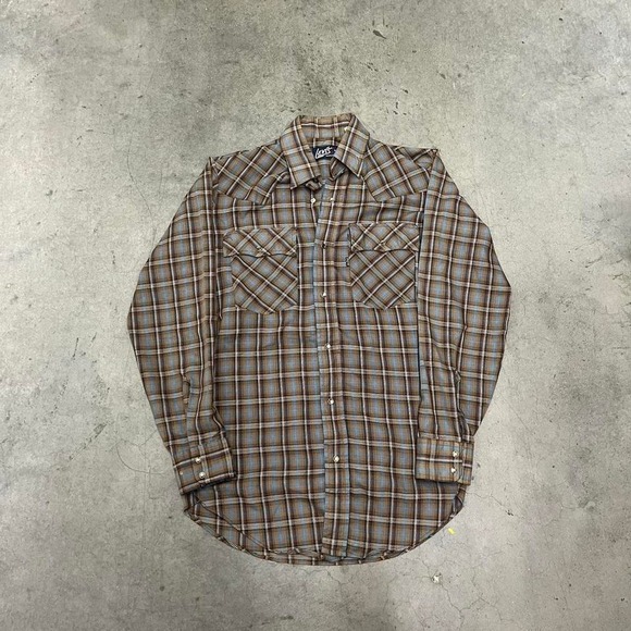 Levi's Other - Vintage 70s Levi's western style pearl snap button‎ up long sleeve shirt